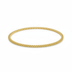 My Store 4 fancy yellow round-cut diamond tennis bracelet in a solid yellow gold four-prong setting.