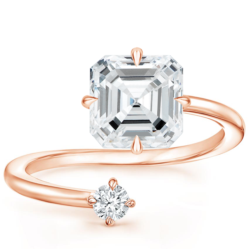 Asscher Rose Gold