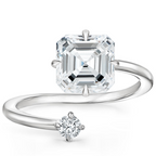 Asscher White Gold