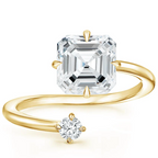 Asscher Yellow Gold