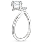 18K Solid Gold 1.7 Carat Toi et Moi Engagement Ring