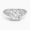 ecomposer-view with diamond shape-princess,ecomposer-size-2-ct,ecomposer-metal type-white-gold-18k