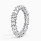 18K Solid Gold Oval Lab Diamond Infinity Band