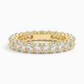 18K Solid Gold Oval Lab Diamond Wedding Band