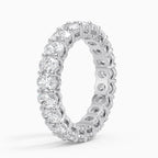 18K Solid Gold Oval Lab Diamond Wedding Band