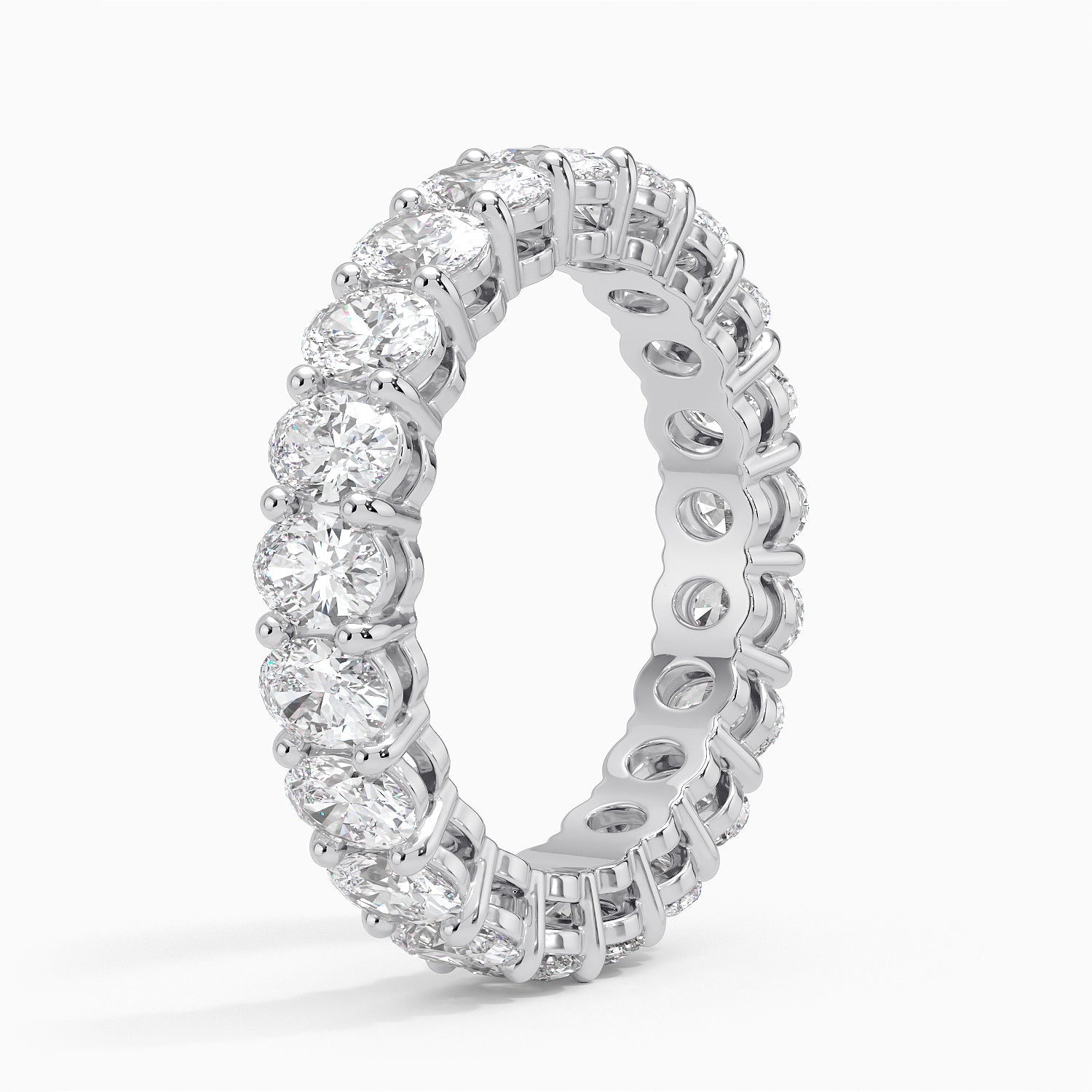 Eternity Lab Grown Diamond Band Ring 18K Gold  - Oval