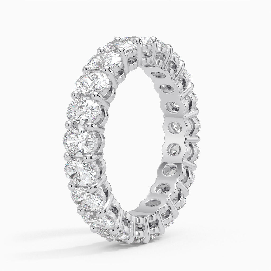 Eternity Lab Grown Diamond Band Ring 18K Gold  - Oval