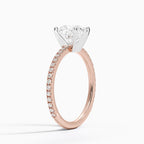 18K Solid Gold Micro Pavé Lab Diamond Ring
