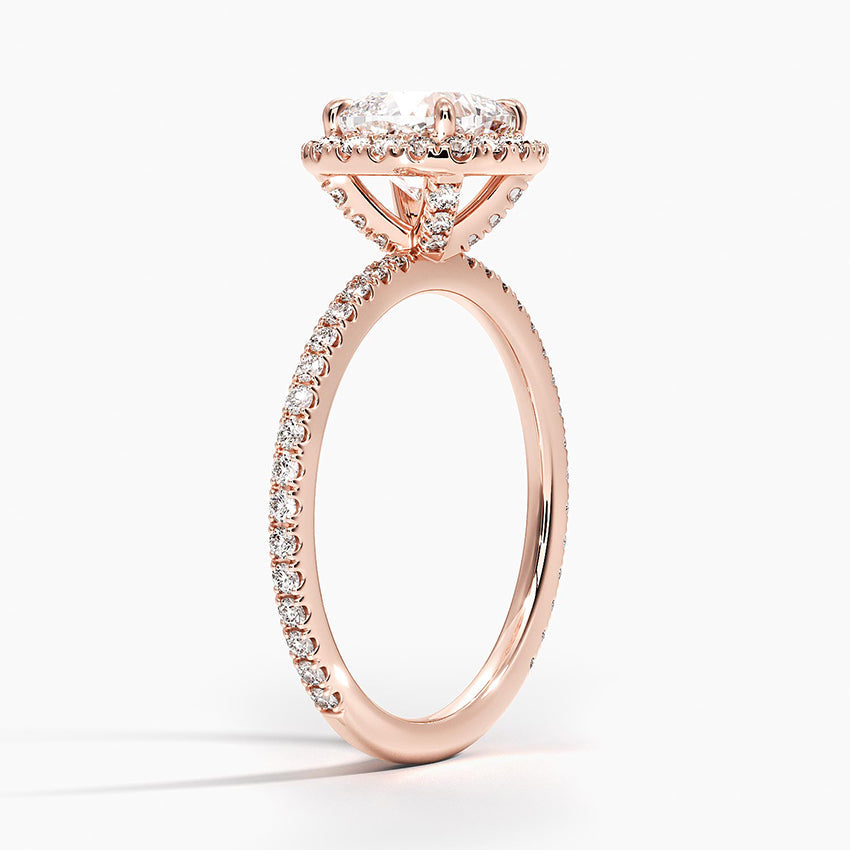 Halo Pave Ring