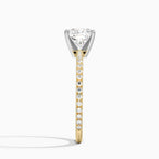 18K Solid Gold Micro Pavé Lab Diamond Ring