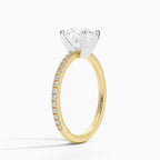 18K Solid Gold Micro Pavé Lab Diamond Ring