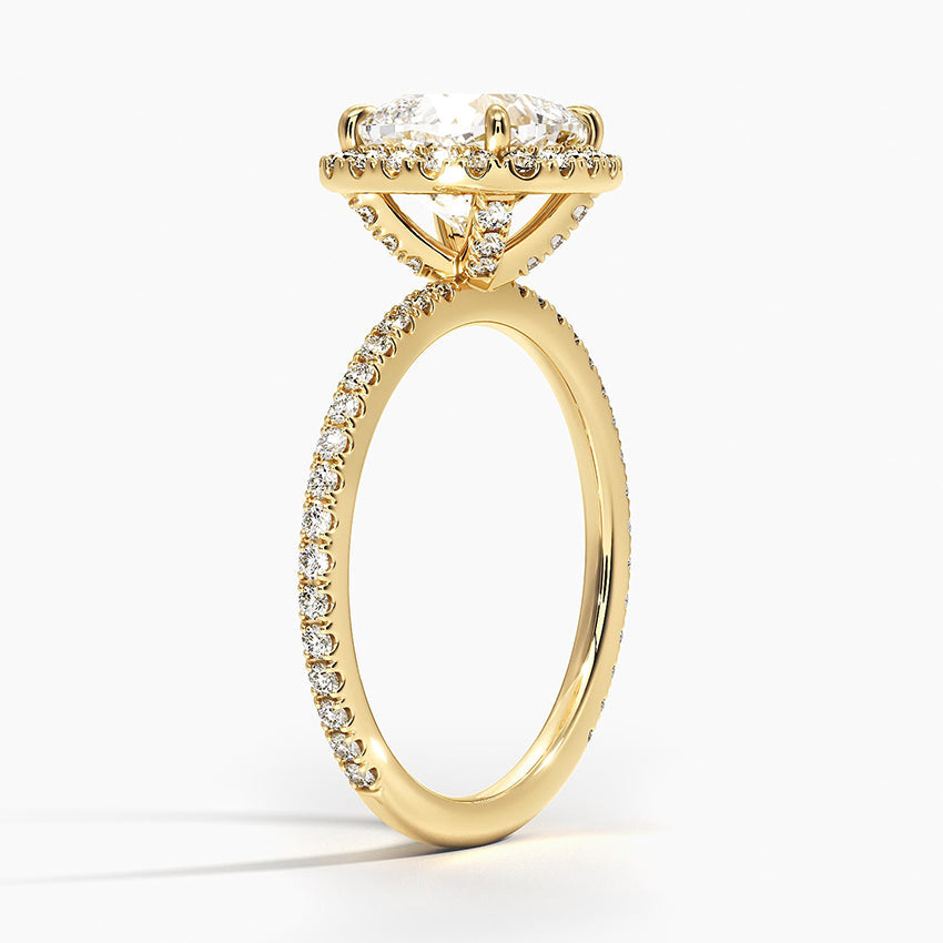 Halo Pave Ring