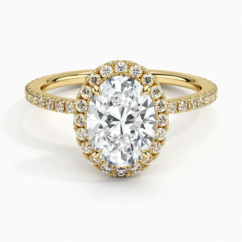 Halo Pave Ring