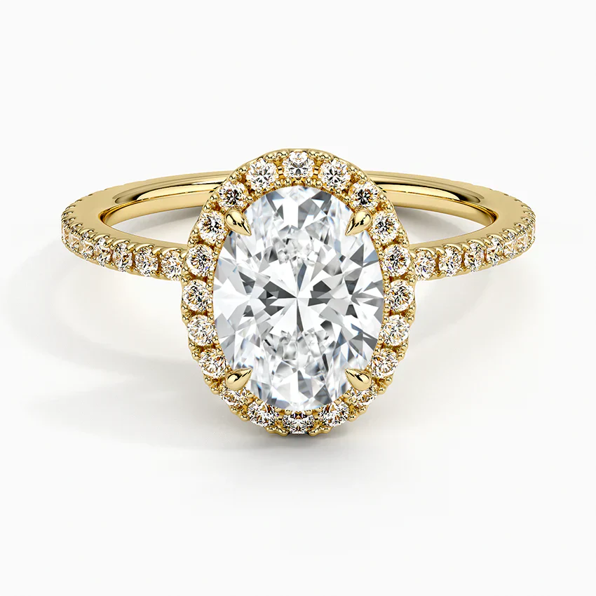 Halo Pave Ring