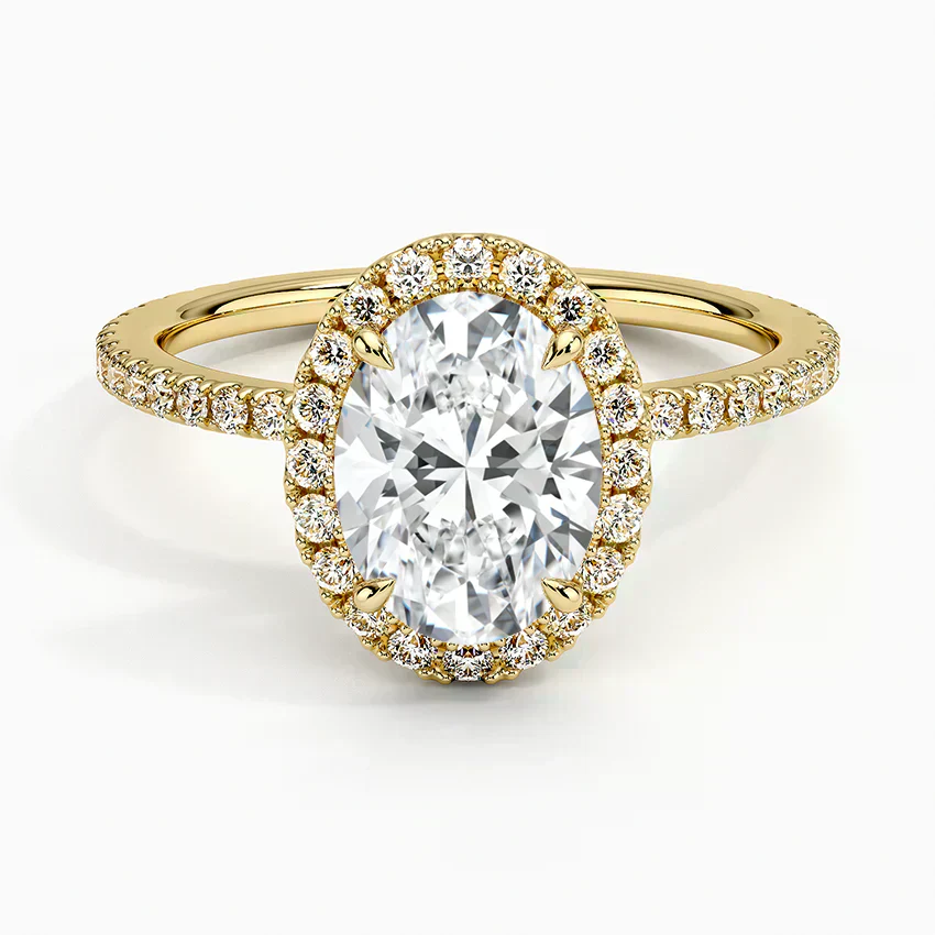 Halo Pave Ring