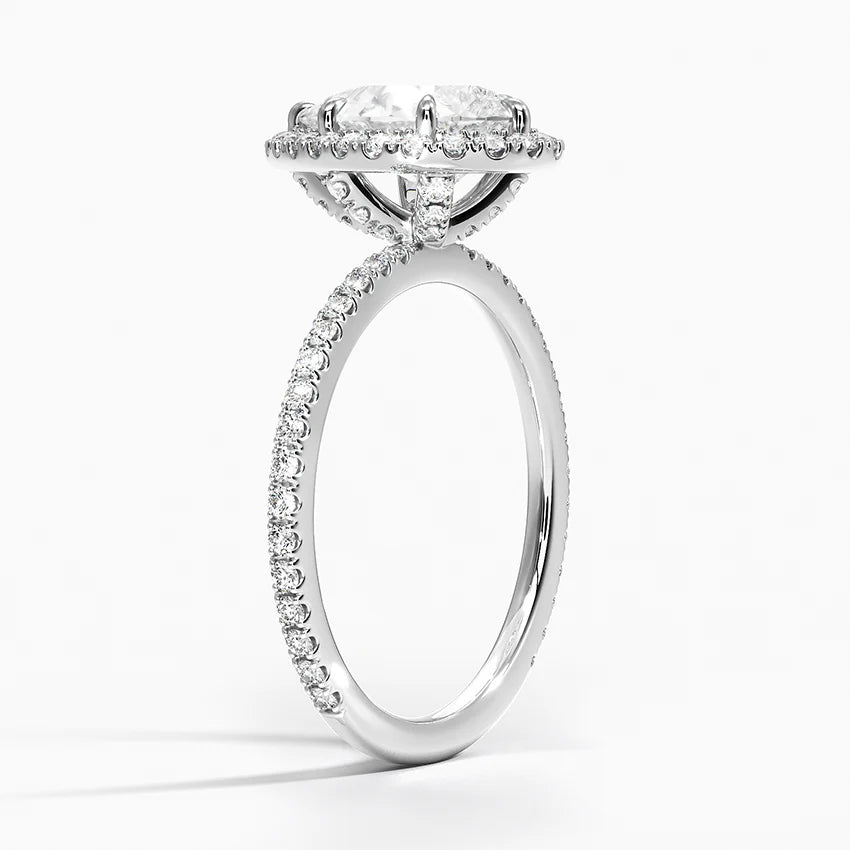 Halo Pave Ring
