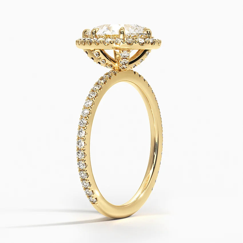 Halo Pave Ring