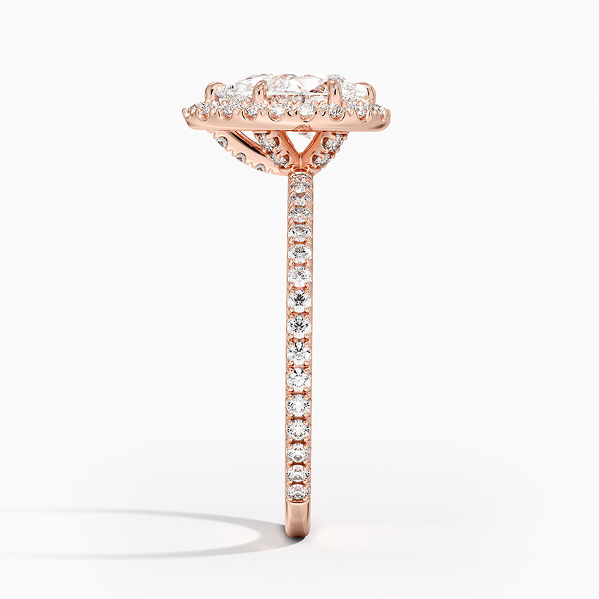 Halo Pave Ring