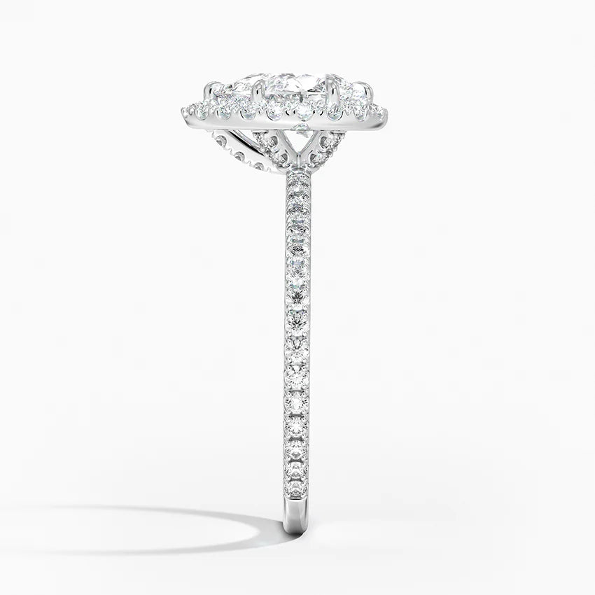 Halo Pave Ring