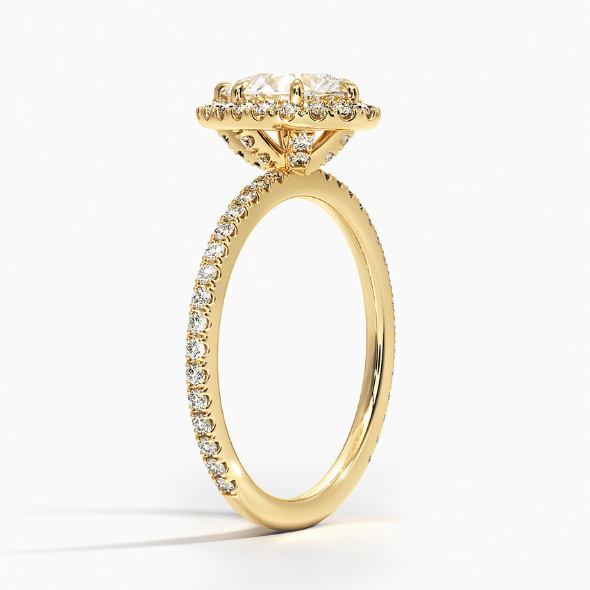 Halo Pave Ring