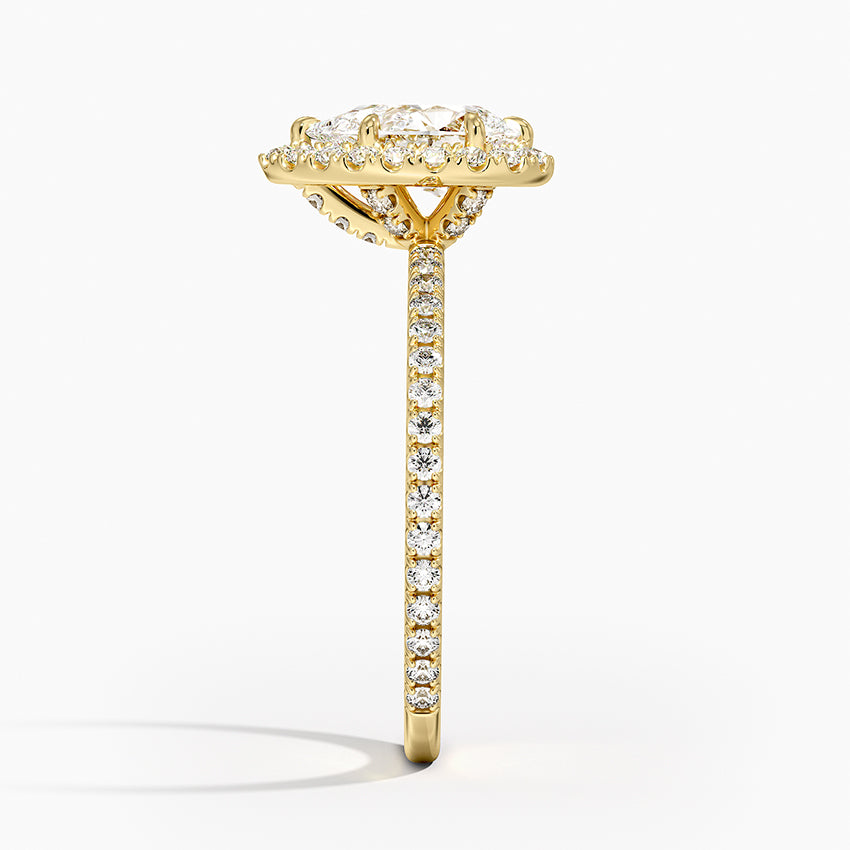 Halo Pave Ring