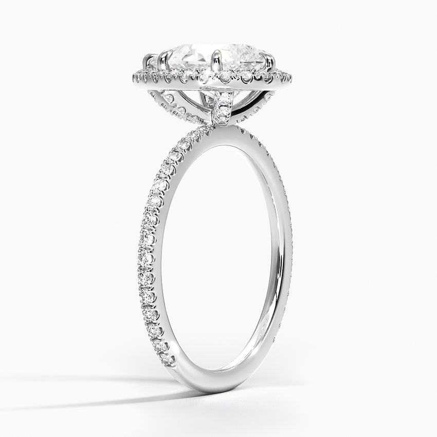 Halo Pave Ring