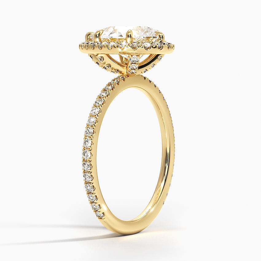 Halo Pave Ring