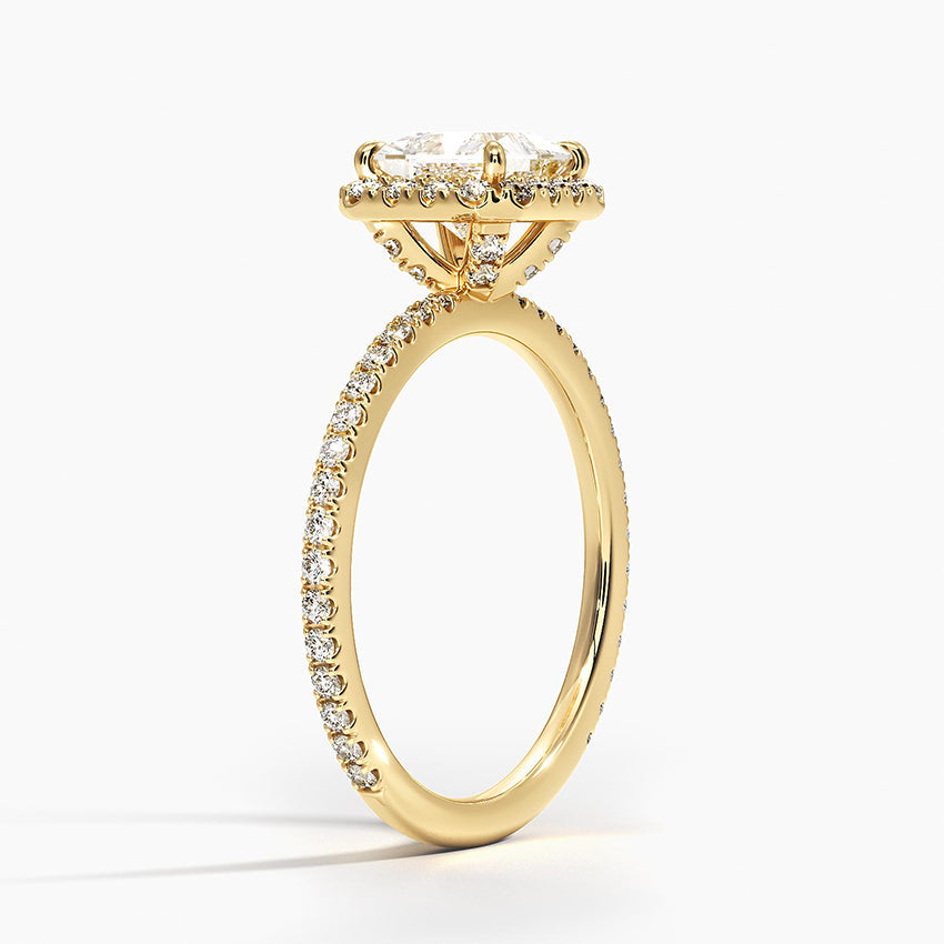Halo Pave Ring