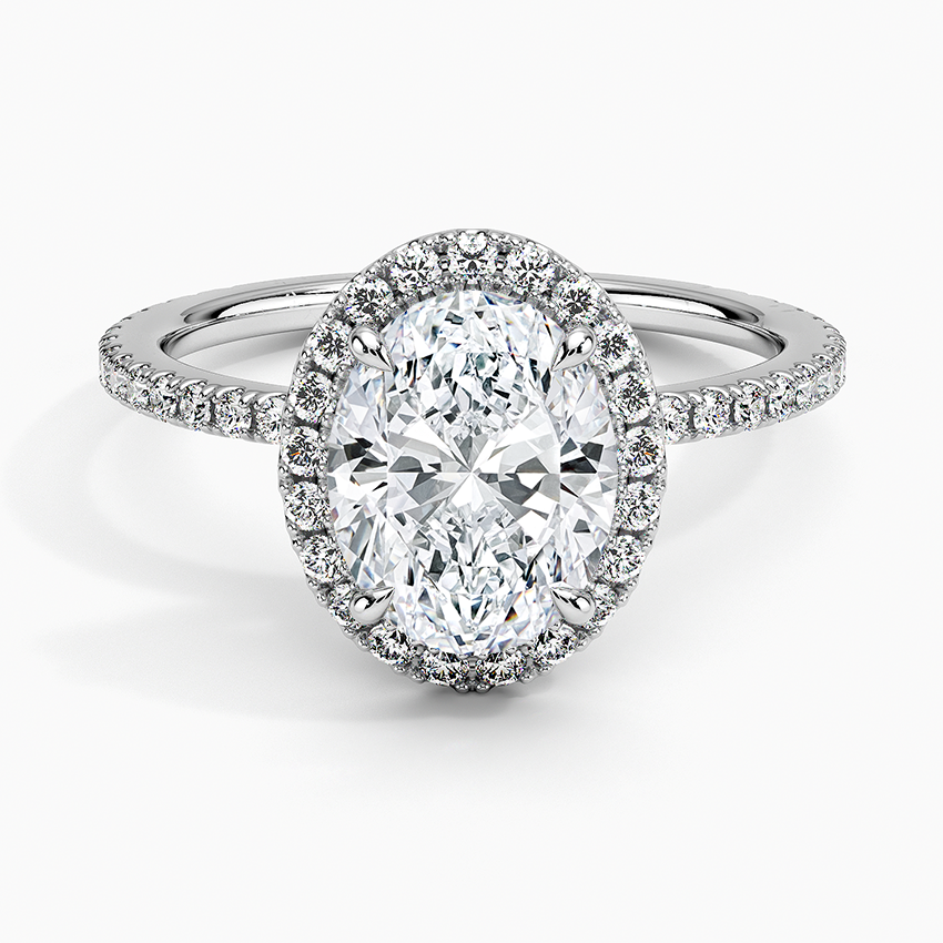 Halo Pave Ring