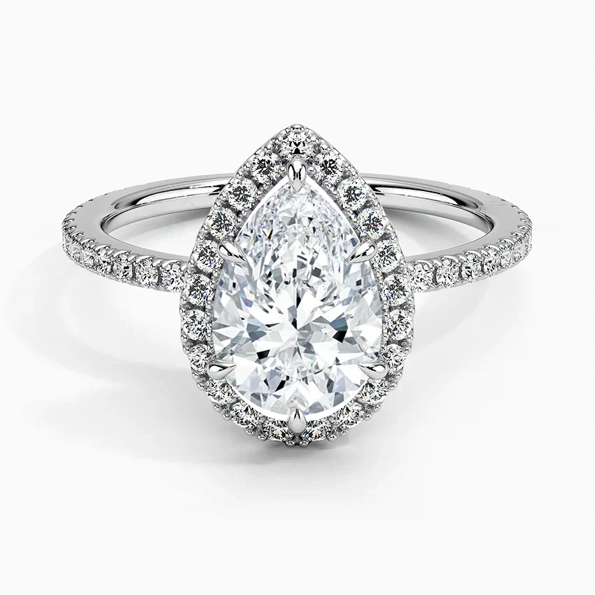Halo Pave Ring