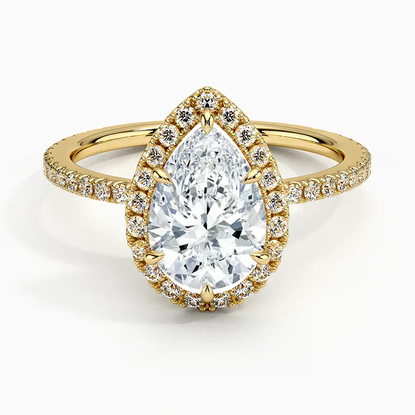 Halo Pave Ring