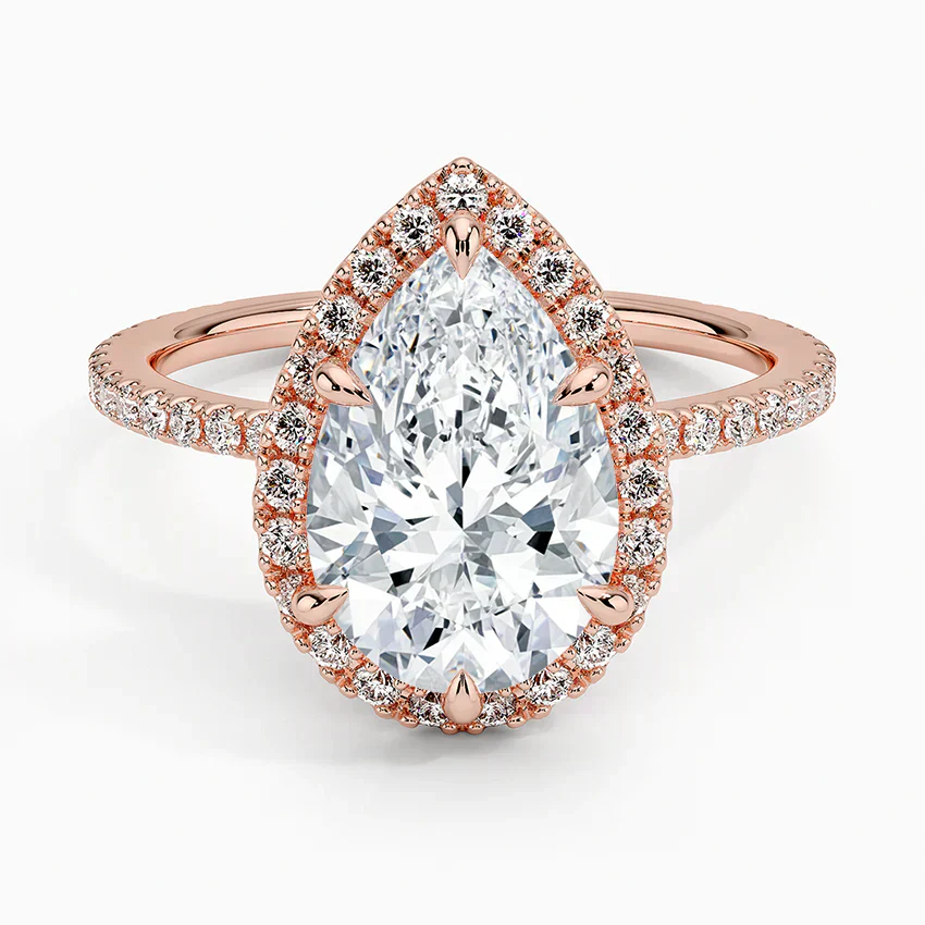 Halo Pave Ring
