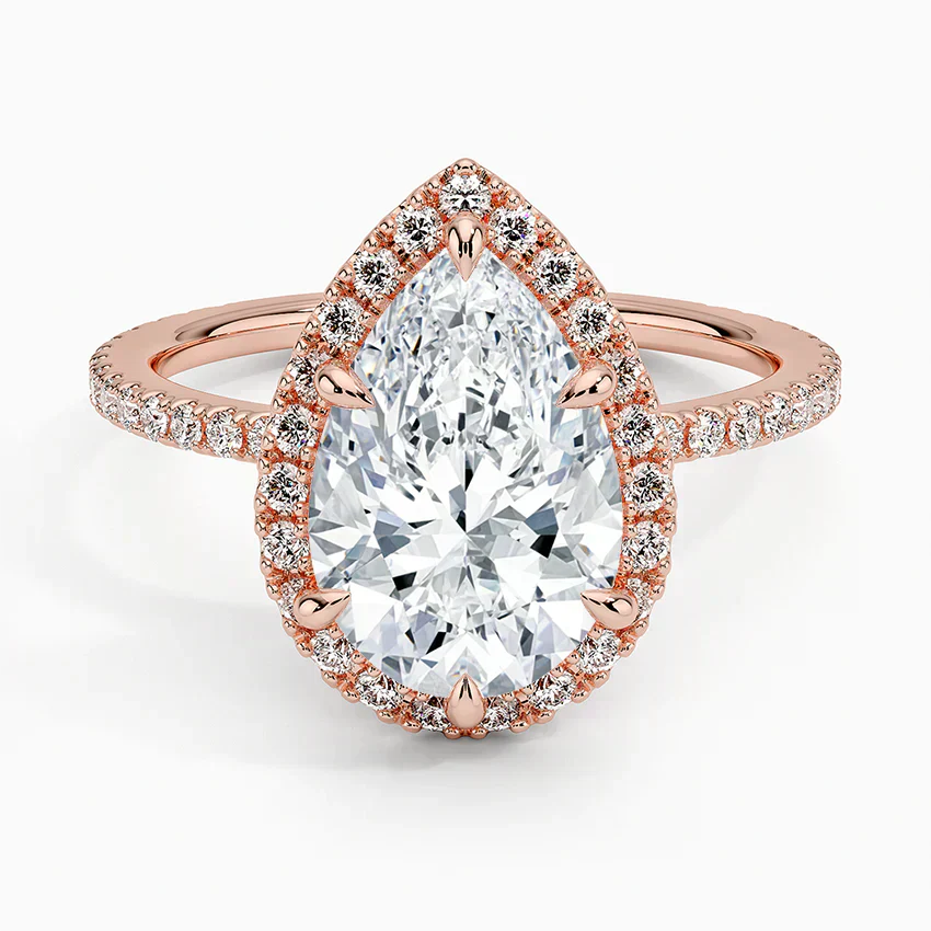 Halo Pave Ring