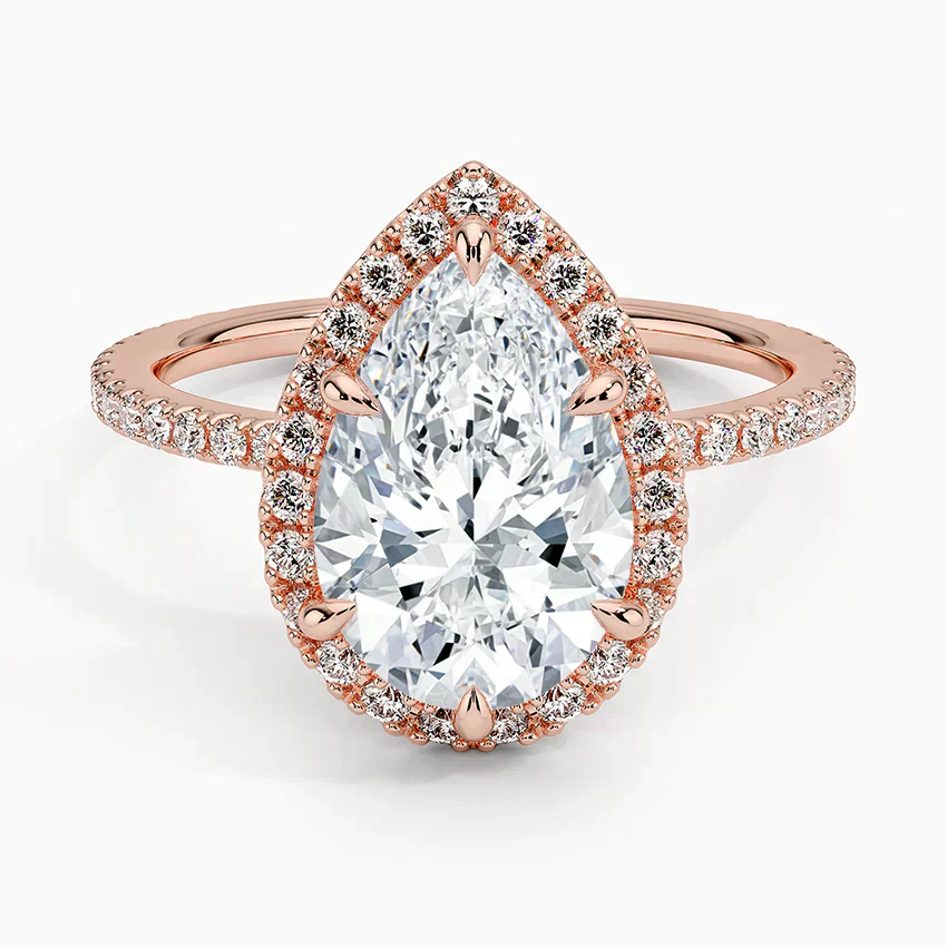 Halo Pave Ring