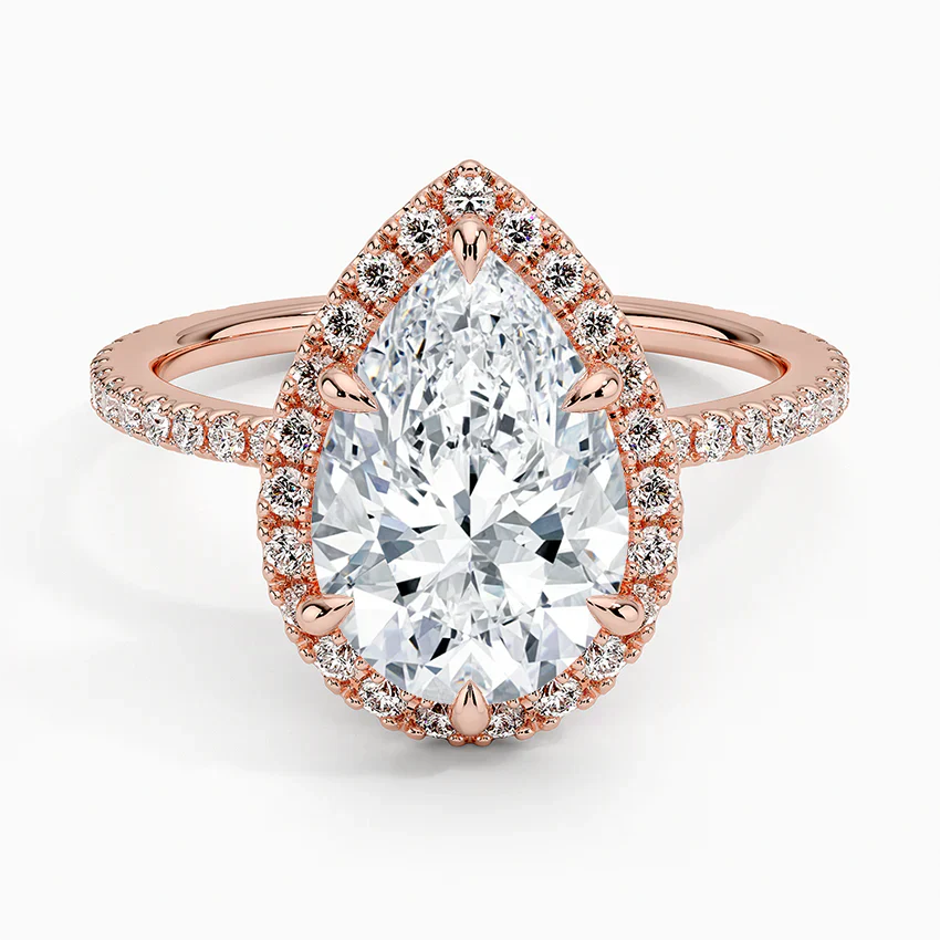 Halo Pave Ring