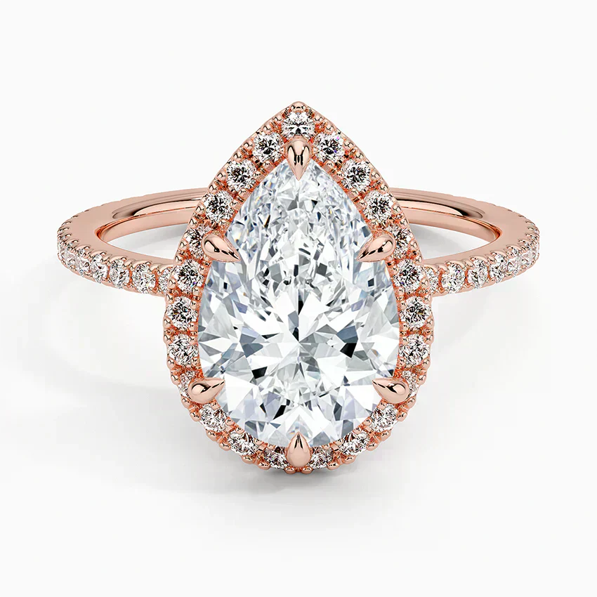 Halo Pave Ring