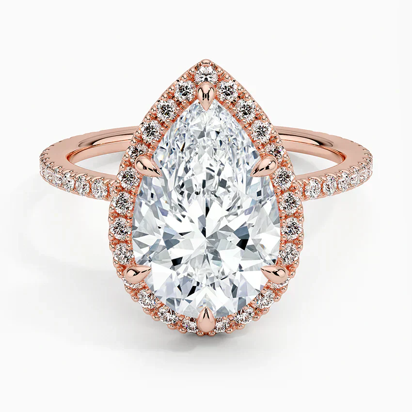 Halo Pave Ring
