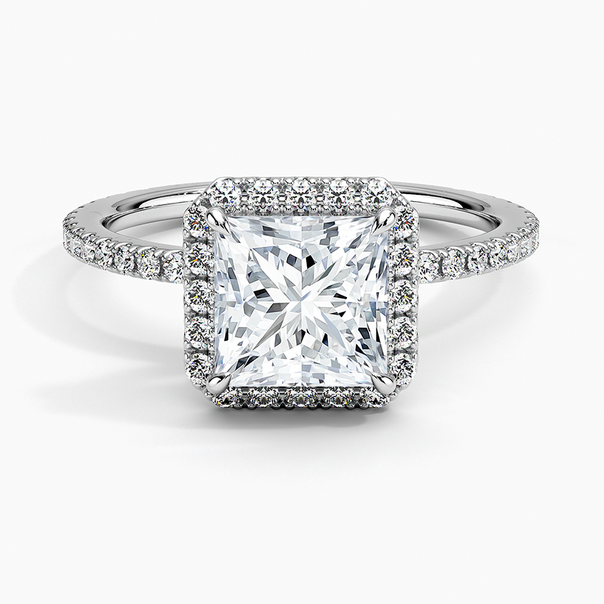 Halo Pave Ring