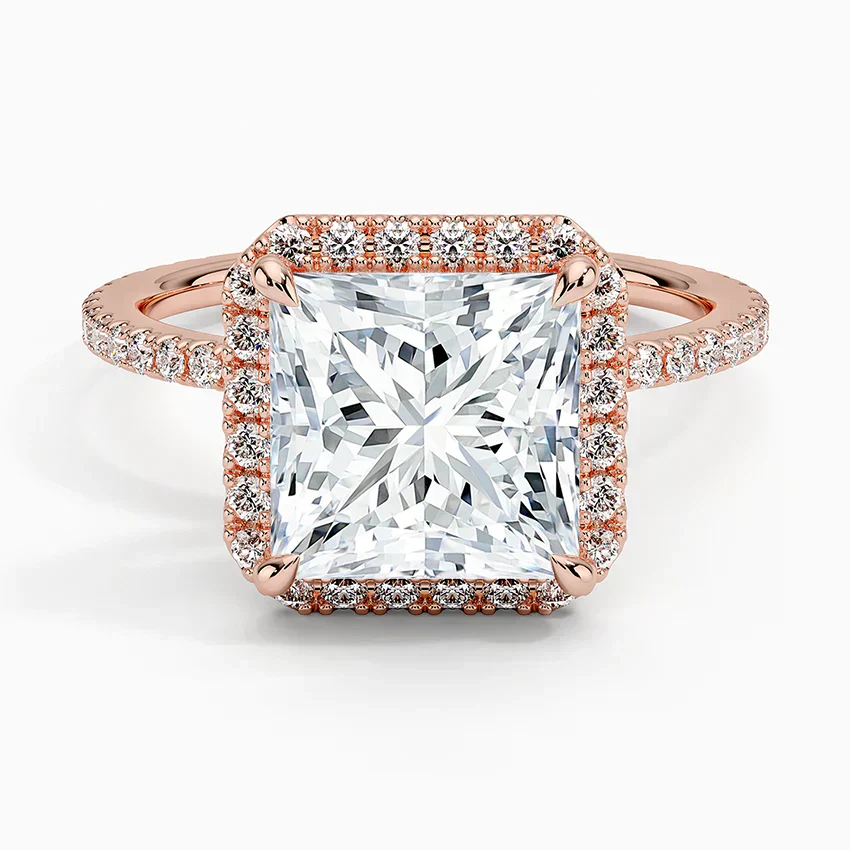 Halo Pave Ring