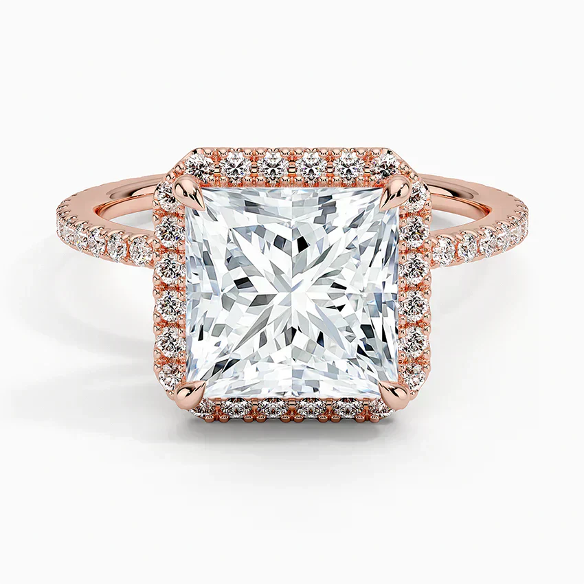 Halo Pave Ring