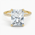 ecomposer-view with diamond shape-radiant, ecomposer-metal type-yellow-gold-18k