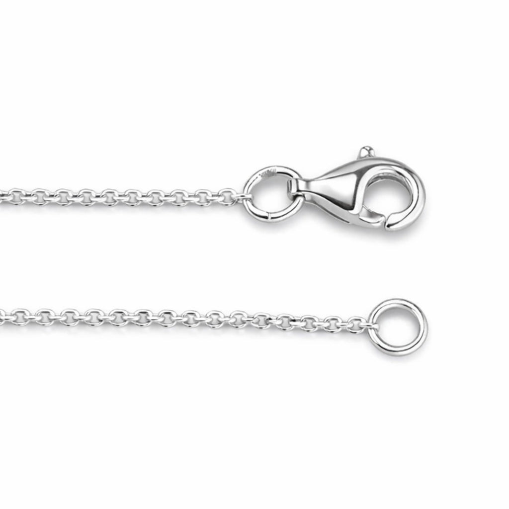 ⁠Round Floating Diamond Solitaire Pendant Necklace⁠