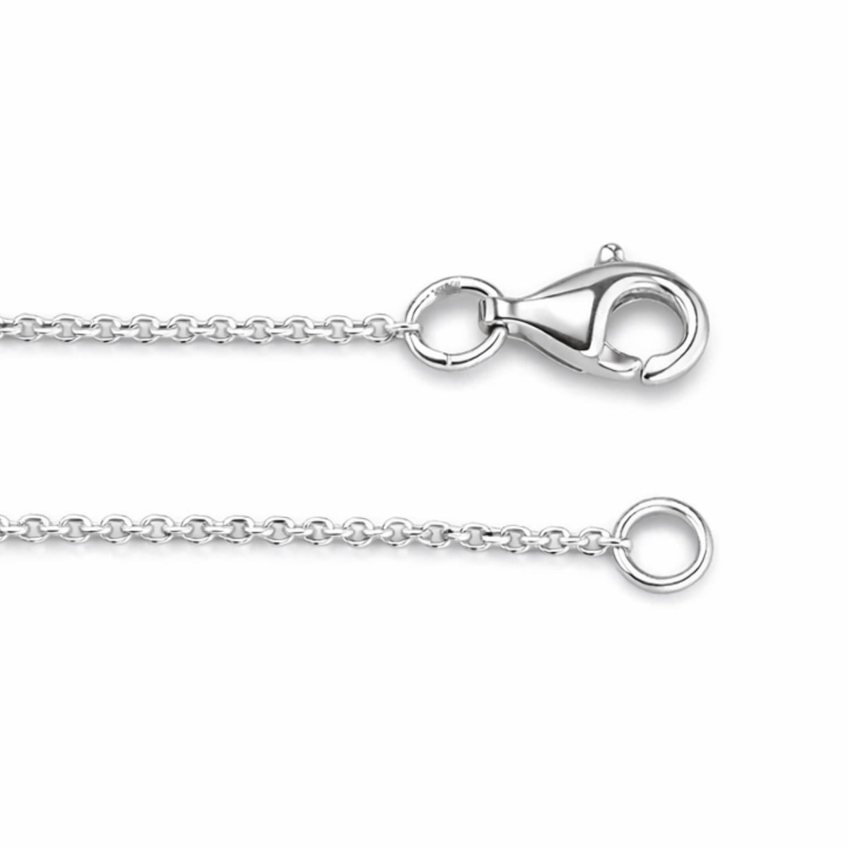 ⁠Round Floating Diamond Solitaire Pendant Necklace⁠