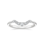 18K Solid Gold Petite Rosea Asscher Lab Diamond Ring Set