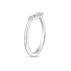 18K Solid Gold Petite Rosea Cushion Lab Diamond Ring Set
