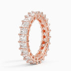 18K Solid Gold Radiant Lab Diamond Infinity Band