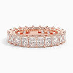 18K Solid Gold Radiant Lab Diamond Infinity Band
