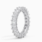 18K Solid Gold Radiant Cut Lab Diamond Eternity Band