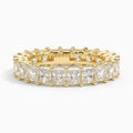 18K Solid Gold Radiant Lab Diamond Wedding Band