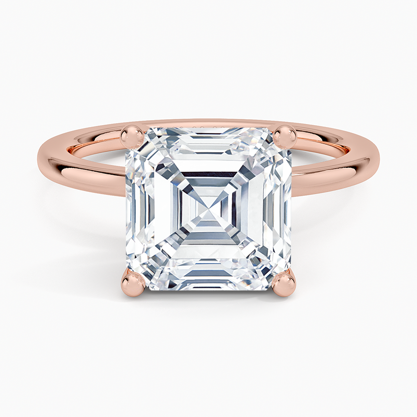 Pear Cut Diamond Solitaire Engagement Ring in Solid Gold⁠